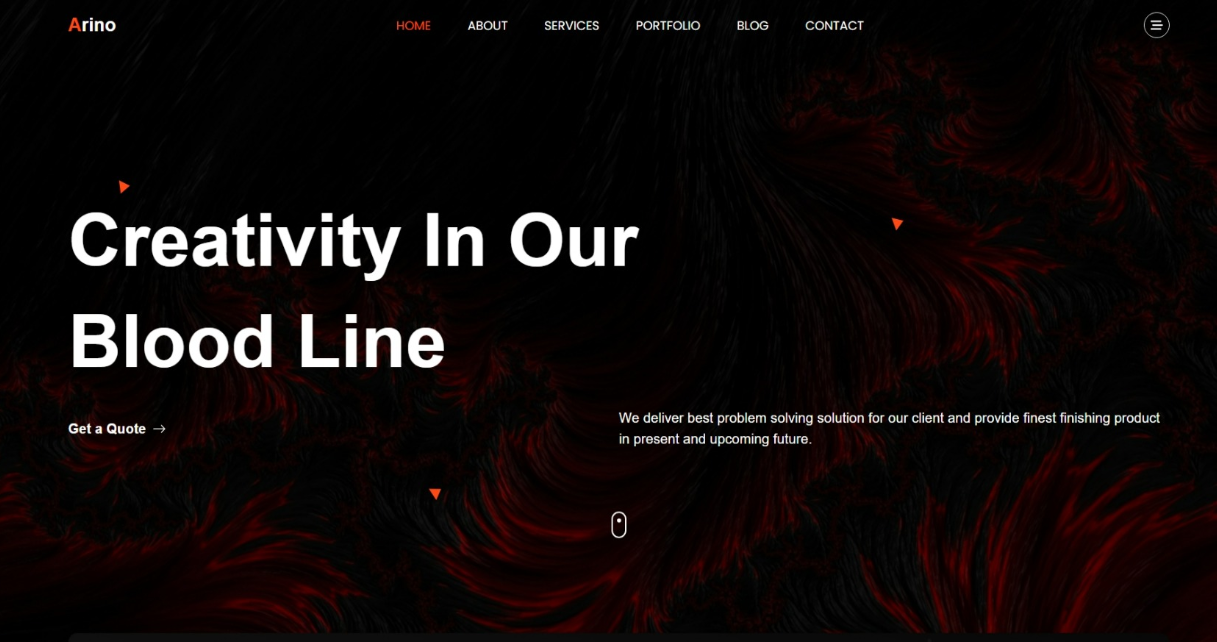 Arino Website Project - React JS